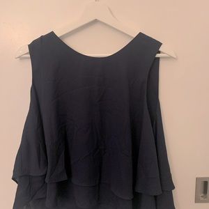 Zara dark blue blouse